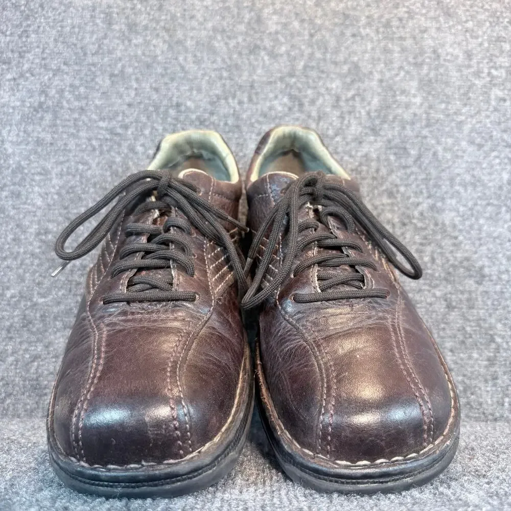 Merrell Mens World Compass Brown Leather Lace Up Casual Oxford Shoes Size 11.5